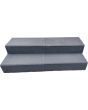 Traptrede 60x30x15 cm indus black kleurecht met facet