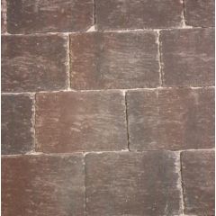 Abbeystones Gesmoord Bruin 20x30 cm - Tijdloze bruine getrommelde stenen voor elegante bestrating