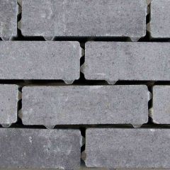 Waterpasserende Eco Brick Veerse 7 x 21 x 8 Grijs/Zwart