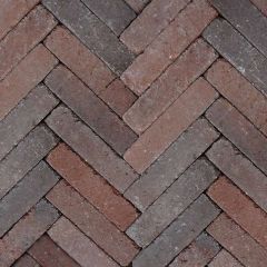 Retrostones Plus 5x20x6,4 Rood/Bruin in tuin
