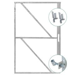 IJzeren deurframe met slotkastuitsparing 155x100cm