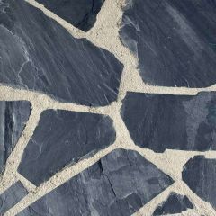 Flagstone Pure Black 2,5-4 cm dik Antraciet