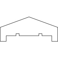 Afdekregel standaard grenen 180cm