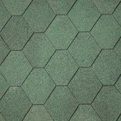 Dakshingles hexagonaal groen