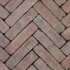 Art Brick waalformaat Fabritius 5 x 20 x 6,5 Rood/Bruin