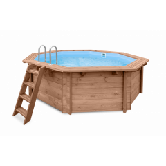 Luxe houten zwembad Cabana Beach 434x401x118cm