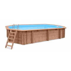 Luxe houten zwembad Playa Porto Marie 727x396x138cm