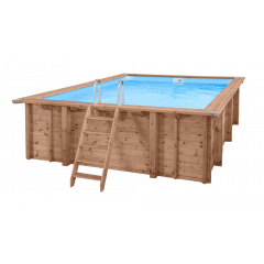 Luxe houten zwembad Playa Lagun 600x419x131cm