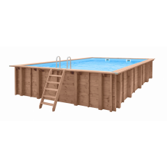 Luxe houten zwembad Playa Forti 834x492x138cm