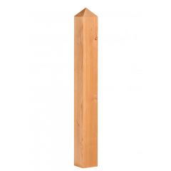 Paal douglas met diamantkop 14.0x14.0x125cm