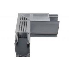 Ultra Drain Silverline hoekstuk Silver