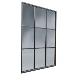 Buitenverblijf Industriële glazen wand zwart gecoat 224 x 278,5 