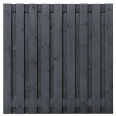 Grenen scherm Tuscon 19 planks/15mm zwart gespoten  180 x 180 Zwart