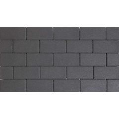 Design brick 6 cm black mini facet komo