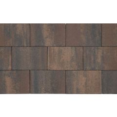 Patio square 20x30x6 cm marrone viola