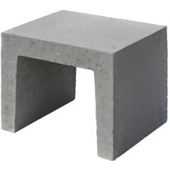 U-element 40x40x50 cm grijs