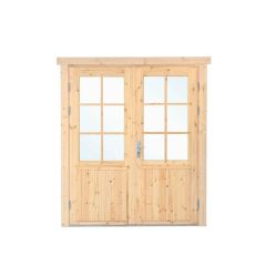 Deur dubbel met raam XXL RS vuren 181.5x215cm