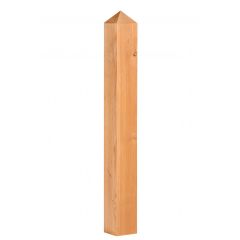 Paal douglas met diamantkop 14.0x14.0x125cm