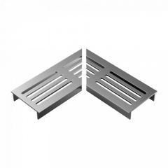 Ultra Drain Silverline Straight Rooster L-hoek Silver 6.5x15