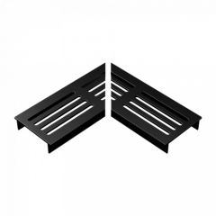 Ultra Drain Blackline Straight Rooster L-Hoek Black 6.5x15
