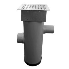 Hydroblob Zandvangput met loofscheider Ø 20cm, in- en uitlaat Ø 100mm ZVP-MR-VZ 615H