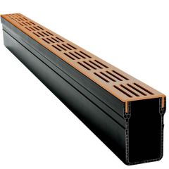 Garden Drain Designgoot 100 x 6,5 x 10  Cortenstaal