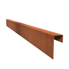 Cortenstaal U-profiel Opsluitband 60 6 x 20 x 100 Cortenstaal