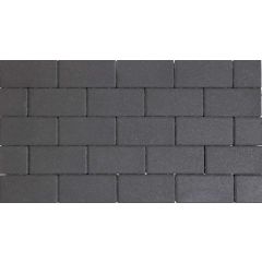 Design brick 8 cm black mini facet komo